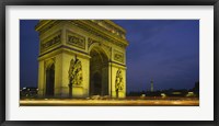 Low angle view of a monument, Arc De Triomphe, Paris, France Fine Art Print