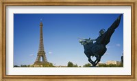 Low angle view of a tower, Eiffel Tower, Paris, France Fine Art Print