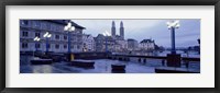 Evening, Zurich, Switzerland Fine Art Print