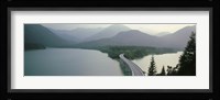 Bridge Over Sylvenstein Lake, Bavaria, Germany (black and white) Fine Art Print