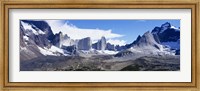 Snow Covered Peaks,Torres Del Paine National Park, Patagonia, Chile Fine Art Print