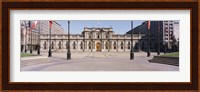 Facade of a palace, Plaza De La Moneda, Santiago, Chile Fine Art Print