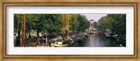 View of a Canal, Netherlands, Amsterdam Fine Art Print
