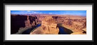 Muleshoe Bend at a river, Colorado River, Arizona, USA Fine Art Print