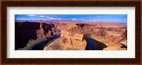 Muleshoe Bend at a river, Colorado River, Arizona, USA Fine Art Print
