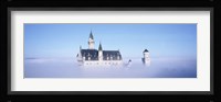 Castle covered with fog, Neuschwanstein Castle, Bavaria, Germany Fine Art Print