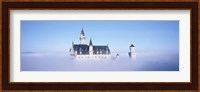 Castle covered with fog, Neuschwanstein Castle, Bavaria, Germany Fine Art Print