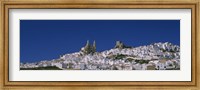 Low angle view of a town, Olvera, One of the White Villages of Andalucia, Cadiz Province, Spain Fine Art Print
