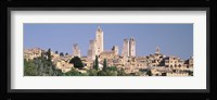 Italy, Tuscany, Towers of San Gimignano, Medieval town Fine Art Print