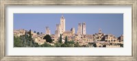 Italy, Tuscany, Towers of San Gimignano, Medieval town Fine Art Print