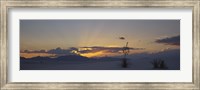 Clouds over a desert at sunset, White Sands National Monument, New Mexico, USA Fine Art Print
