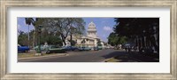 Building along a road, Capitolio, Havana, Cuba Fine Art Print