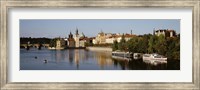 Buildings at the waterfront, Prague, Czech Republic Fine Art Print