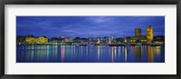 Buildings at the waterfront, City Hall, Oslo, Norway Fine Art Print