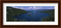 High angle view of a lake, Lake Tahoe, California, USA Fine Art Print