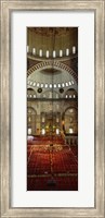 Interiors of a mosque, Suleymanie Mosque, Istanbul, Turkey Fine Art Print