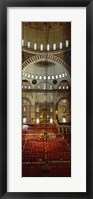 Interiors of a mosque, Suleymanie Mosque, Istanbul, Turkey Fine Art Print