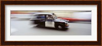 England, London, Moving Cab Fine Art Print