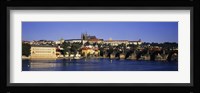 Charles Bridge and Buildings along the River, Prague Czech Republic Fine Art Print