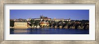 Charles Bridge and Buildings along the River, Prague Czech Republic Fine Art Print