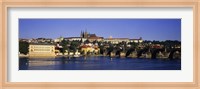Charles Bridge and Buildings along the River, Prague Czech Republic Fine Art Print