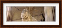 Germany, Munich, Lion sculpture in front of a building Fine Art Print