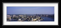 High angle view of buildings viewed from City Hall, Stockholm, Sweden Fine Art Print