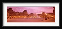 Low angle view of a museum, Musee Du Louvre, Paris, France Fine Art Print