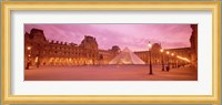 Low angle view of a museum, Musee Du Louvre, Paris, France Fine Art Print