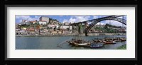 Bridge Over A River, Dom Luis I Bridge, Douro River, Porto, Douro Litoral, Portugal Fine Art Print