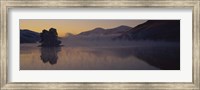 Silhouette of a tree in a lake, Loch Tay, Tayside region, Scotland Fine Art Print