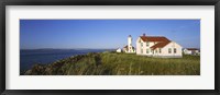 Lighthouse on a landscape, Ft. Worden Lighthouse, Port Townsend, Washington State, USA Fine Art Print