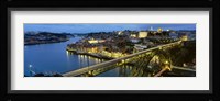 Bridge across a river, Dom Luis I Bridge, Oporto, Portugal Fine Art Print