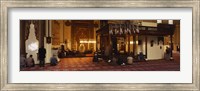 Group of people praying in a mosque, Ulu Camii, Bursa, Turkey Fine Art Print