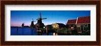 Windmills Zaanstreek Netherlands Fine Art Print