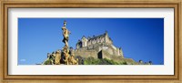 Low angle view of a castle on a hill, Edinburgh Castle, Edinburgh, Scotland Fine Art Print