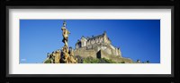 Low angle view of a castle on a hill, Edinburgh Castle, Edinburgh, Scotland Fine Art Print