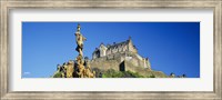 Low angle view of a castle on a hill, Edinburgh Castle, Edinburgh, Scotland Fine Art Print