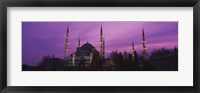 Blue Mosque with Purple Sky, Istanbul, Turkey Fine Art Print
