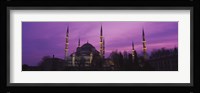 Blue Mosque with Purple Sky, Istanbul, Turkey Fine Art Print