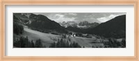 Distant view of a church, St. Magdelena Church, Italy Fine Art Print