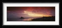 Clouds over an island, St. Michael's Mount, Cornwall, England Fine Art Print
