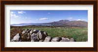 UK, Ireland, Beara Peninsula, Rocks in front of Caha Mountains Fine Art Print