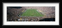 Aerial view of a football stadium, Notre Dame Stadium, Notre Dame, Indiana, USA Fine Art Print