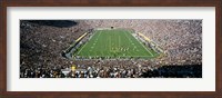 Aerial view of a football stadium, Notre Dame Stadium, Notre Dame, Indiana, USA Fine Art Print