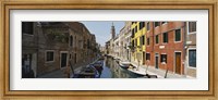 Canal passing through a city, Venice, Italy Fine Art Print