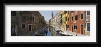 Canal passing through a city, Venice, Italy Fine Art Print