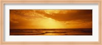 Ocean at dusk, Pacific Ocean, California, USA Fine Art Print