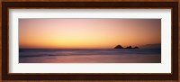 Sunset over the ocean, Pacific Ocean, California, USA Fine Art Print