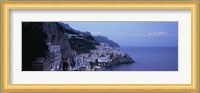 High angle view of a village near the sea, Amalfi, Amalfi Coast, Salerno, Campania, Italy Fine Art Print